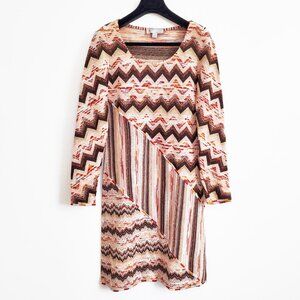 M Missoni Lurex Multi Color Knit Mini Dress Size 6
